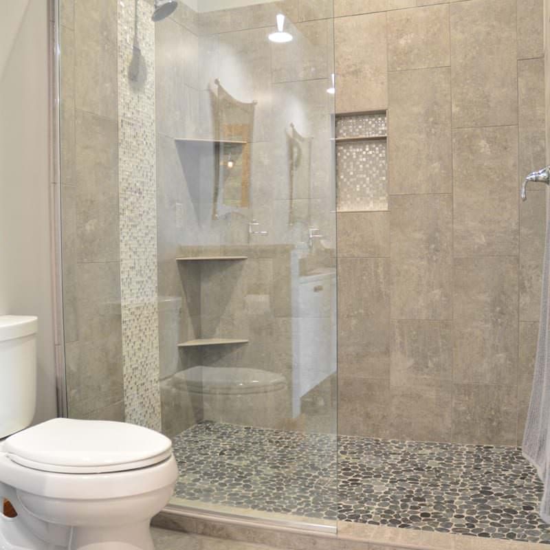 Shower design with storage