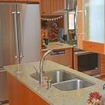 kitchen design with double bowl sink