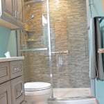 bath design with large shower