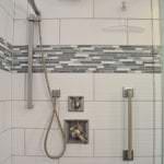 shower design with two showerheads