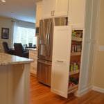 kitchen design with pull out pantry