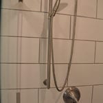 shower with handheld showerhead