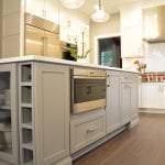 gray kitchen island cabinetry