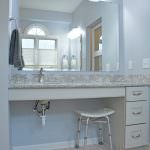 accessible vanity with stool