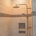 shower design with rainfall showerhead